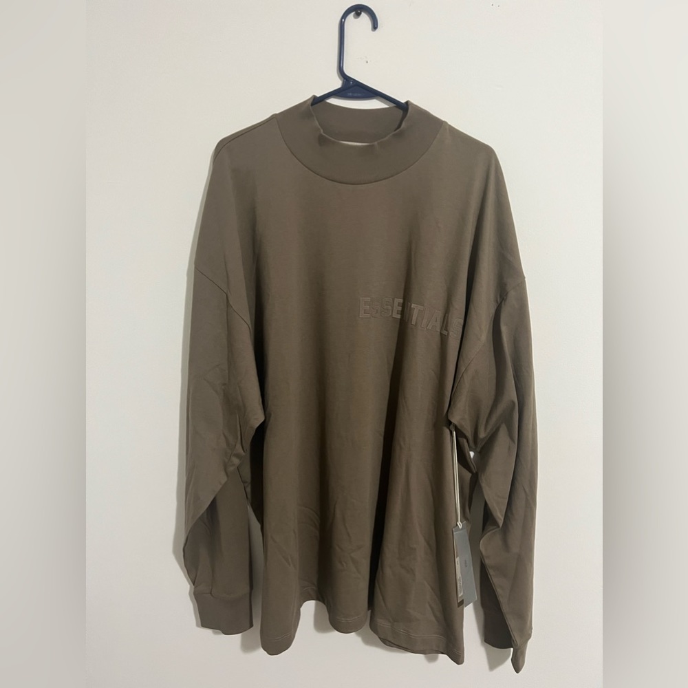 Essentials Fear of God “Wood” Long Sleeve Tee Mens XL